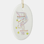 Angels Word Art Custom Pendant Ornamente (Rechts)