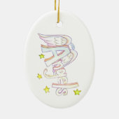 Angels Word Art Custom Pendant Ornamente (Hinten)