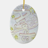 Angels Word Art Custom Pendant Ornamente (Vorne)