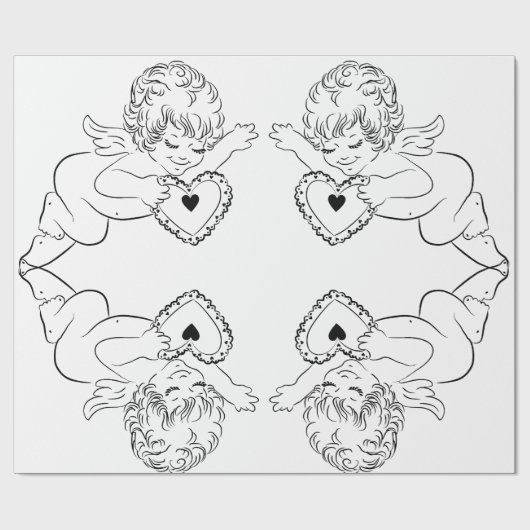 Angels Wrapping Paper Geschenkpapier (Flach)
