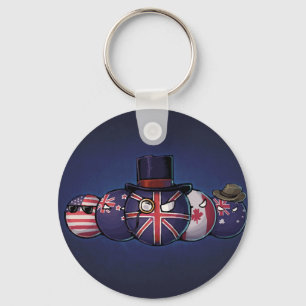 Angelsachse Countryballs Schlüsselanhänger