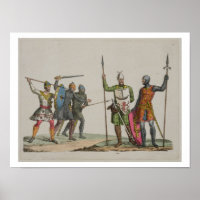 Angelsächsische Krieger, Platte 14 von "The Histor