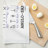 Angelsächsische Runen (Linguistik-Kriptographie) Handtuch (Viertel Falte)