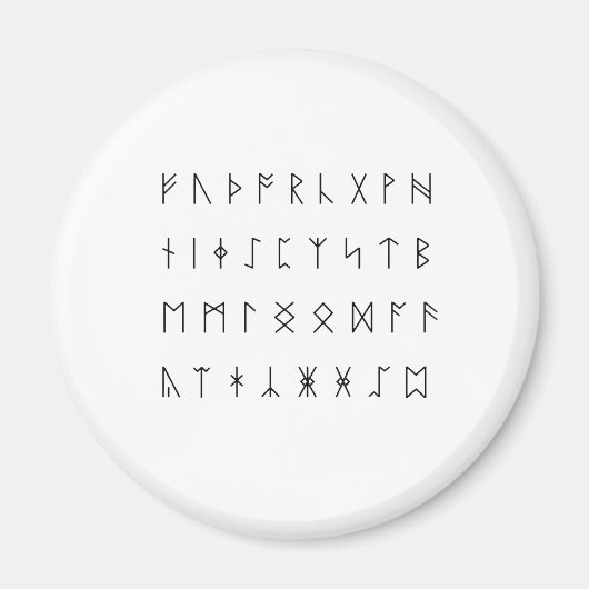 angelsächsische Runen Magnet (Vorne)