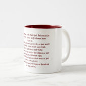 Angelsächsisches Evangelium von John 1 Zwei-Tonen- Zweifarbige Tasse (VorderseiteRechts)