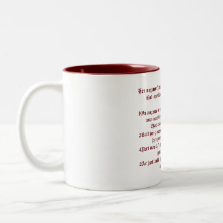 Angelsächsisches Evangelium von John 1 Zwei-Tonen- Zweifarbige Tasse