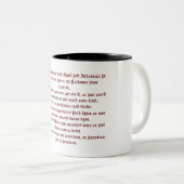 Angelsächsisches Evangelium von John 1 Zwei-Tonen- Zweifarbige Tasse (VorderseiteRechts)