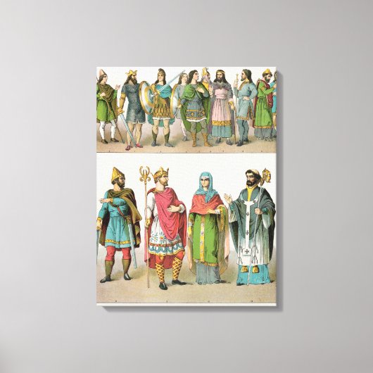 angelsächsisches Kleid Leinwanddruck (Vorderseite)