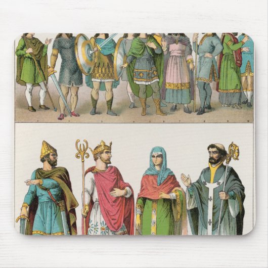 Angelsächsisches Kleid Mousepad (Vorne)