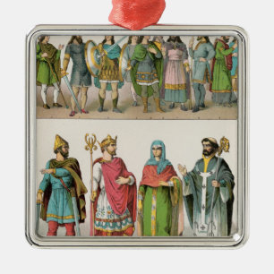 Angelsächsisches Kleid Ornament Aus Metall