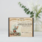 Angelsaxon Clipper Postkarte (Stehend Vorderseite)