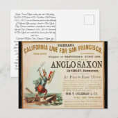 Angelsaxon Clipper Postkarte (Vorne/Hinten)