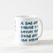 Angelschenke oder Fisherman-Geschenk mit Fangquote Kaffeetasse (VorderseiteRechts)