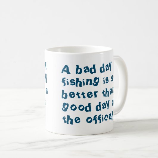 Angelschenke oder Fisherman-Geschenk mit Fangquote Kaffeetasse (VorderseiteRechts)