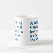 Angelschenke oder Fisherman-Geschenk mit Fangquote Kaffeetasse (Mittel)