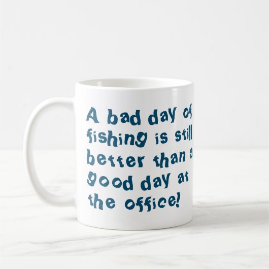 Angelschenke oder Fisherman-Geschenk mit Fangquote Kaffeetasse (Links)