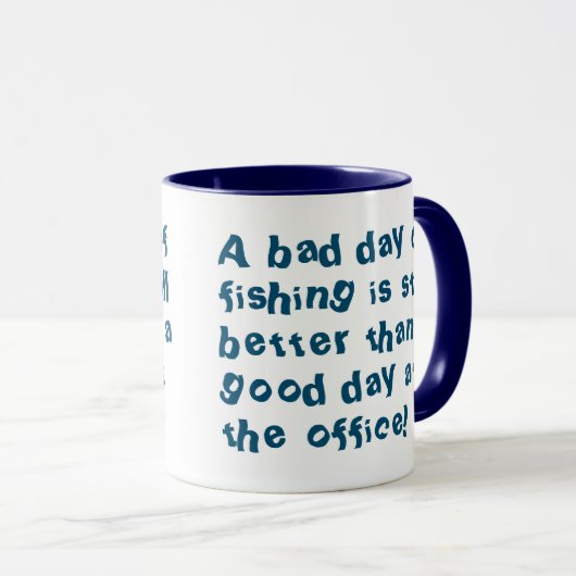 Angelschenke oder Fisherman-Geschenk mit Fangquote Tasse (VorderseiteRechts)