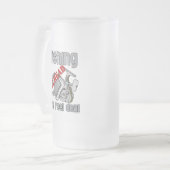 Angelschollen Mattglas Bierglas (Vorderseite Links)