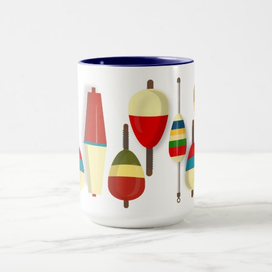 Angelschwimmer / Bobber Tasse (Zentrum)