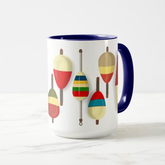 Angelschwimmer / Bobber Tasse (VorderseiteRechts)