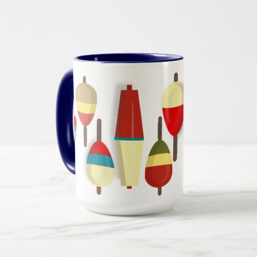 Angelschwimmer / Bobber Tasse (Vorderseite Links)