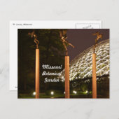 Angelskulpturen im Botanikgarten Missouri Postkarte (Vorne/Hinten)
