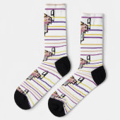 Angelsommerfreude Socken (Linkes Detail)