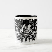 Angelspit Blut-Todeselfenbein-Tasse Zweifarbige Tasse (Mittel)