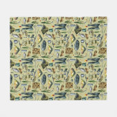 Angelsportgeräte Fischgummistiefel Muster Fleecedecke (Vorderseite (Horizontal))