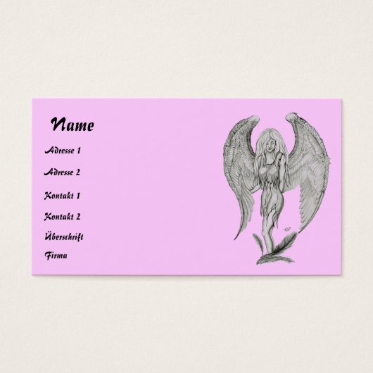 Angelstift zeichnend (Vorderseite)