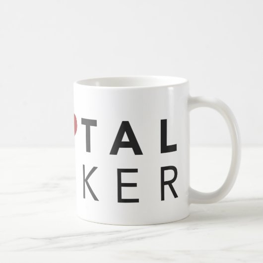 AngelTasse des verfolger-(Herz) Kaffeetasse (Rechts)