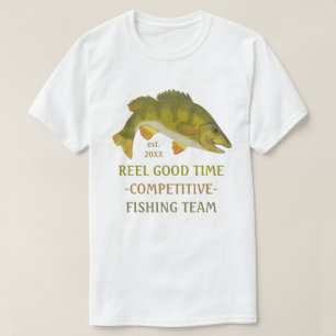 Angelteam Turniers Custom Angler Bass Fish T-Shirt