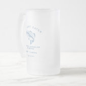 Angeltrip am Wochenende Junggesellenabschied Mattglas Bierglas (Vorderseite Links)