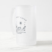 Angeltrip am Wochenende Junggesellenabschied Mattglas Bierglas (Vorderseite Links)