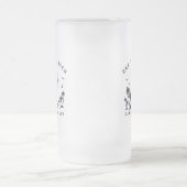Angeltrip am Wochenende Junggesellenabschied Mattglas Bierglas (Mittel)