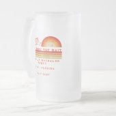 Angeltrip am Wochenende Junggesellenabschied  Mattglas Bierglas (Vorderseite Links)