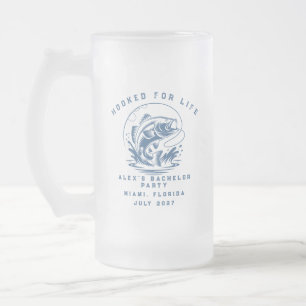 Angeltrip am Wochenende Junggesellenabschied Mattglas Bierglas