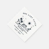 Angeltrip am Wochenende Junggesellenabschied  Serviette (Ecke)