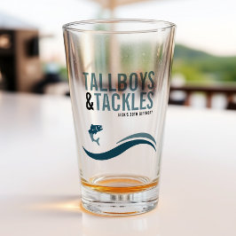 Angeltrip Tallboys & Tackles Geburtstagsfeier Glas
