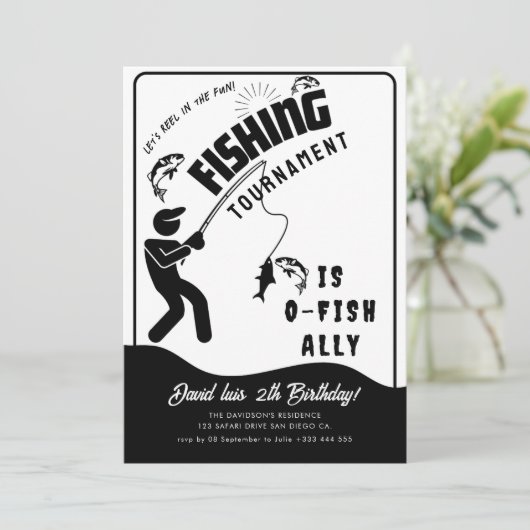 Angelturnier Einladung (Stehend Vorderseite)