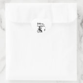 Angelturniere Herz-Aufkleber (Tasche)