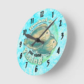 Angeluhr Runde Wanduhr (Winkel)