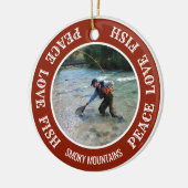 Angelurlaub Maßgeschneidert für Ihr Foto Keramik Ornament (Links)