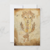 Angelus Novus von Paul Klee Dankeskarte (Vorderseite)