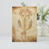 Angelus Novus von Paul Klee Dankeskarte (Stehend Vorderseite)
