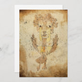 Angelus Novus von Paul Klee Einladung (Vorne/Hinten)