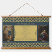 Angelus & Regina Caeli Gebet Wandteppich Mit Holzrahmen (Vorderseite)