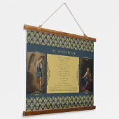 Angelus & Regina Caeli Gebet Wandteppich Mit Holzrahmen (Gewinkelt)