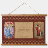 Angelus & Regina Caeli Gebet Wandteppich Mit Holzrahmen (Vorderseite 2)