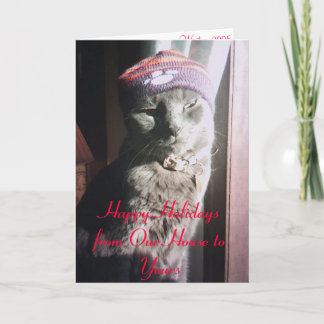 AngelWeihnachten, Happy Holidays aus unserem Haus Feiertagskarte